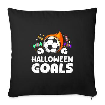 Halloween Football Fan HALLOWEEN GOALS Halloween - Housse de coussin décorative 45 x 45 cm - noir - Devant
