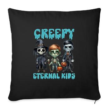 Halloween Kids CREEPY ETERNAL KIDS Fun - Housse de coussin décorative 45 x 45 cm - noir - Devant