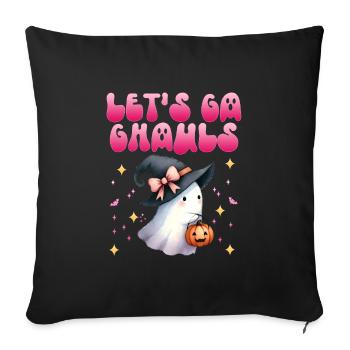 Halloween Party Kids LET'S GO GHOULS - Sofa pillowcase 17,3'' x 17,3'' (45 x 45 cm) - black - Front