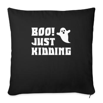 Halloween BOH ! JE PLAISANTE DRÔLES D’ENFANTS - Housse de coussin décorative 45 x 45 cm - noir - Devant