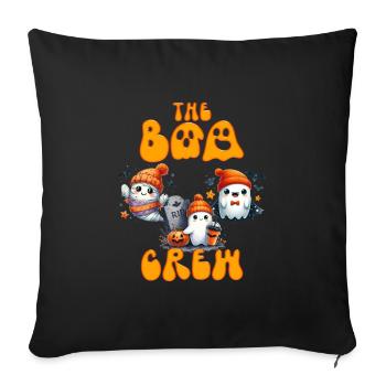 Halloween Costume Kids THE BOO CREW Fun - Sofa pillowcase 17,3'' x 17,3'' (45 x 45 cm) - black - Front