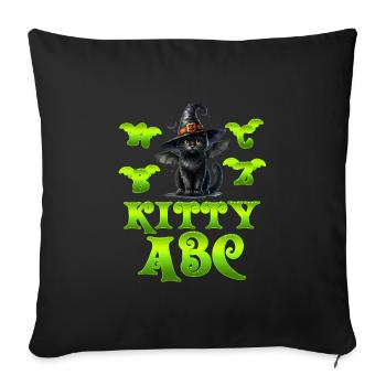 Halloween Costume Kids ALPHABET CAT Funny - Sofa pillowcase 17,3'' x 17,3'' (45 x 45 cm) - black - Front