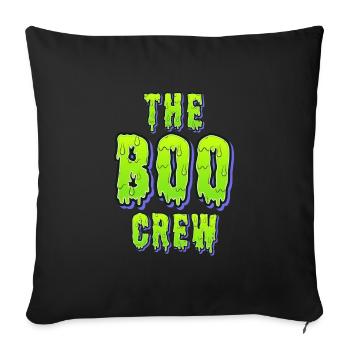 Halloween Costume Kids THE BOO CREW Fun - Sofa pillowcase 17,3'' x 17,3'' (45 x 45 cm) - black - Front