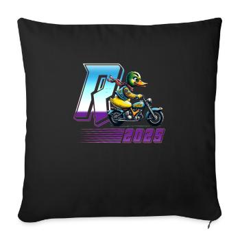 R ENTE 2025 Lustige Ruhestand Endlich Rentner - Sofakissenbezug 45 x 45 cm - Schwarz - Vorne