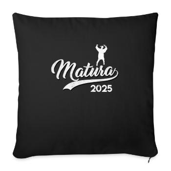 MATURA ABSCHLUSS 2025 Maturanten Lustiges - Sofakissenbezug 45 x 45 cm - Schwarz - Vorne