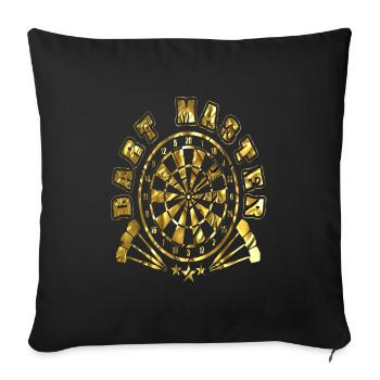 Dart Arrow Darts - Sofa pillowcase 17,3'' x 17,3'' (45 x 45 cm) - black - Front