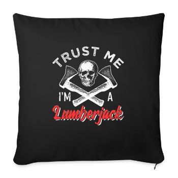 Lumberjack - Sofa pillowcase 17,3'' x 17,3'' (45 x 45 cm) - black - Front
