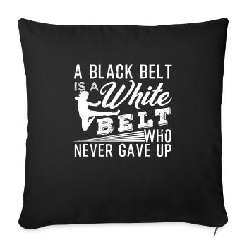 Karate - Sofa pillowcase 17,3'' x 17,3'' (45 x 45 cm) - black - Front