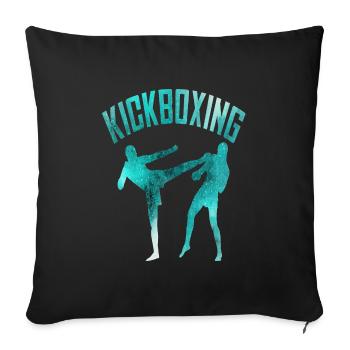 Kickboxing - Housse de coussin décorative 45 x 45 cm - noir - Devant