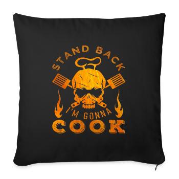 Cook - Sofa pillowcase 17,3'' x 17,3'' (45 x 45 cm) - black - Front