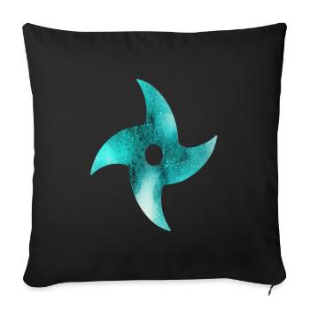 Ninja - Housse de coussin décorative 45 x 45 cm - noir - Devant