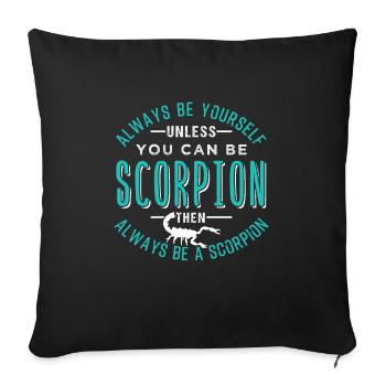 Skorpion - Sofakissenbezug 45 x 45 cm - Schwarz - Vorne