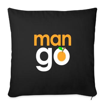 Man go Mango fruit - Sofa pillowcase 17,3'' x 17,3'' (45 x 45 cm) - black - Front