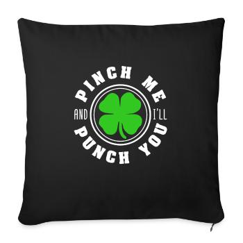 St Patrick's Day - Sofa pillowcase 17,3'' x 17,3'' (45 x 45 cm) - black - Front