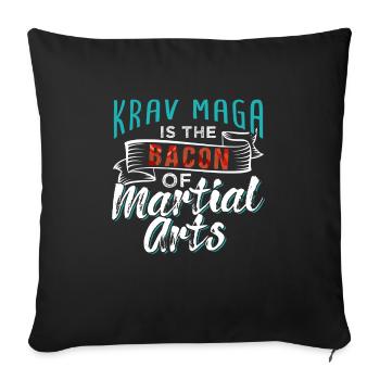 Krav Maga - Sofakissenbezug 45 x 45 cm - Schwarz - Vorne