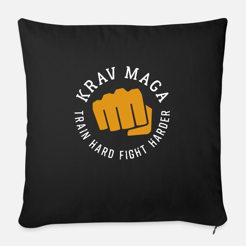 Krav Maga - Sofa pillowcase 17,3'' x 17,3'' (45 x 45 cm) - black