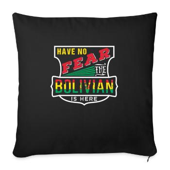 Bolivie - Housse de coussin décorative 45 x 45 cm - noir - Devant