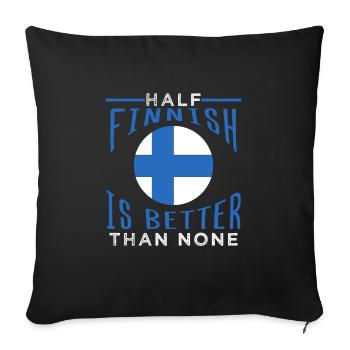 Finland - Sofa pillowcase 17,3'' x 17,3'' (45 x 45 cm) - black - Front