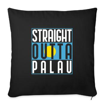 Palau - Housse de coussin décorative 45 x 45 cm - noir - Devant
