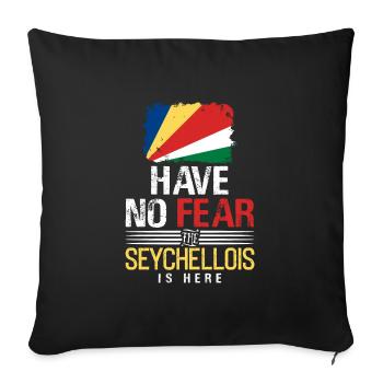 Seychelles - Housse de coussin décorative 45 x 45 cm - noir - Devant
