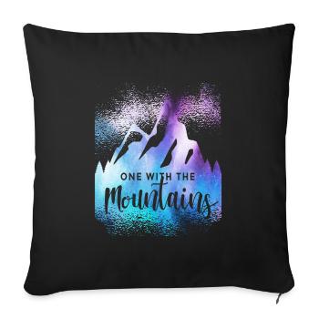 alpinisme - Housse de coussin décorative 45 x 45 cm - noir - Devant