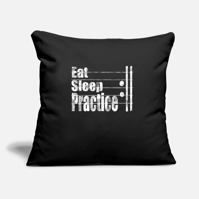 Eat sleep practice repeat musician practicing Sofa pillowcase 17,3'' x 17,3'' (45 x 45 cm)