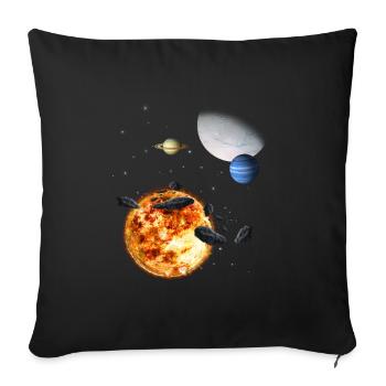 Univers - Housse de coussin décorative 45 x 45 cm - noir - Devant