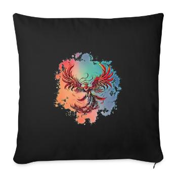 Phoenix - Sofa pillowcase 17,3'' x 17,3'' (45 x 45 cm) - black - Front