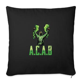 Les feux d'artifice ne sont pas un crime de Pyro Ultras - Housse de coussin décorative 45 x 45 cm - noir - Devant