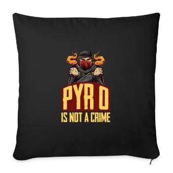 Les feux d'artifice ne sont pas un crime de Pyro Ultras - Housse de coussin décorative 45 x 45 cm - noir - Devant