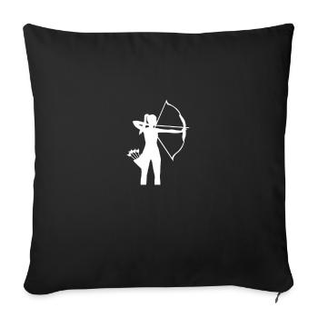 Archer - Sofa pillowcase 17,3'' x 17,3'' (45 x 45 cm) - black - Front