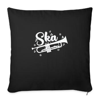 Ska Trumpet Swing Jazz Music Style - Sofa pillowcase 17,3'' x 17,3'' (45 x 45 cm) - black - Front