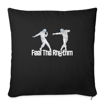 Astronaut Dance School for Dancers Space Fans - Sofa pillowcase 17,3'' x 17,3'' (45 x 45 cm) - black - Front