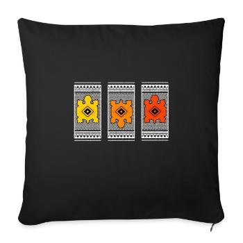 Africa Lovers Tradition Travel Safari - Sofa pillowcase 17,3'' x 17,3'' (45 x 45 cm) - black - Front