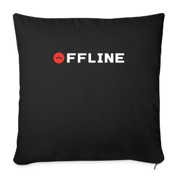 Connexion Internet sans signal de réception hors ligne - Housse de coussin décorative 45 x 45 cm - noir - Devant
