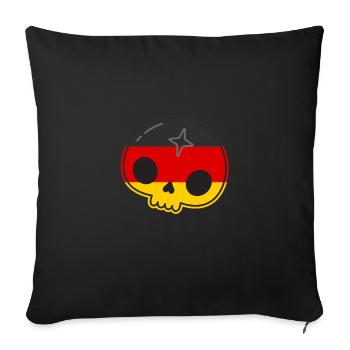 Drapeau allemand République fédérale d’Allemagne - Housse de coussin décorative 45 x 45 cm - noir - Devant