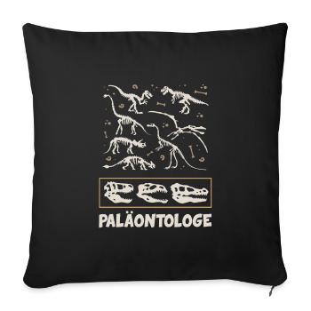 Paleontologist Dinosaurs Paleontology Bones - Sofa pillowcase 17,3'' x 17,3'' (45 x 45 cm) - black - Front