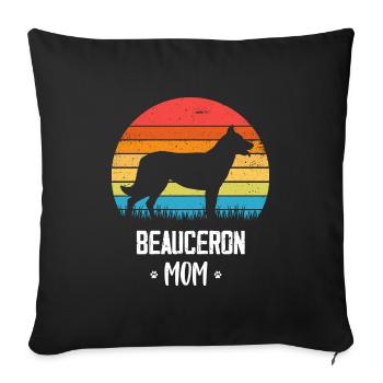 Beauceron - Sofa pillowcase 17,3'' x 17,3'' (45 x 45 cm) - black - Front