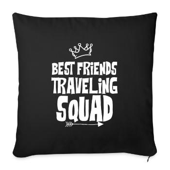 Wochenende mit Freunden in Gruppe Party Trinken - Sofakissenbezug 45 x 45 cm - Schwarz - Vorne