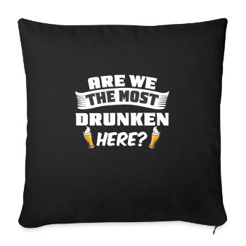 Wochenende mit Freunden in Gruppe Party Trinken - Sofakissenbezug 45 x 45 cm - Schwarz - Vorne