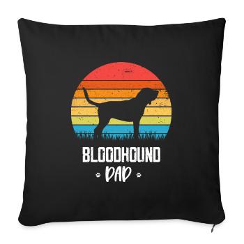 Chien Limier - Housse de coussin décorative 45 x 45 cm - noir - Devant