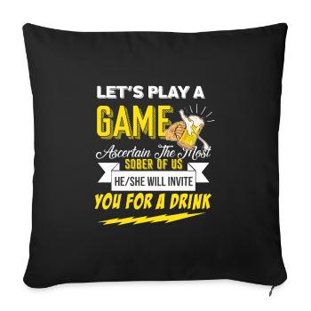 Wochenende mit Freunden in Gruppe Party Trinken - Sofakissenbezug 45 x 45 cm - Schwarz - Vorne