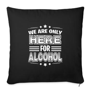 Wochenende mit Freunden in Gruppe Party Trinken - Sofakissenbezug 45 x 45 cm - Schwarz - Vorne
