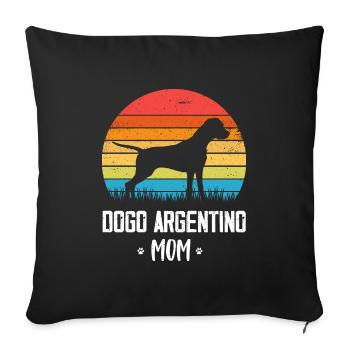 Dogo Argentino - Sofa pillowcase 17,3'' x 17,3'' (45 x 45 cm) - black - Front