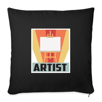 Maler und Lackierer, der Beste und Nervigste Beruf - Sofakissenbezug 45 x 45 cm - Schwarz - Vorne