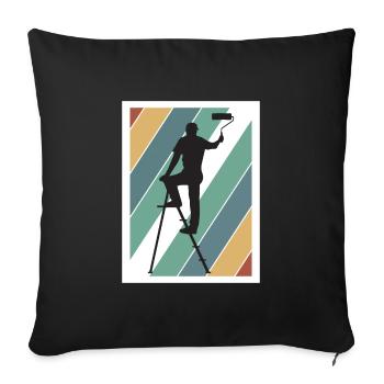 Maler und Lackierer, der Beste und Nervigste Beruf - Sofakissenbezug 45 x 45 cm - Schwarz - Vorne