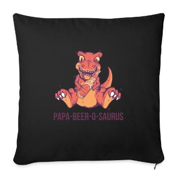 Father's Day gift for dad for Men's Day - Sofa pillowcase 17,3'' x 17,3'' (45 x 45 cm) - black - Front