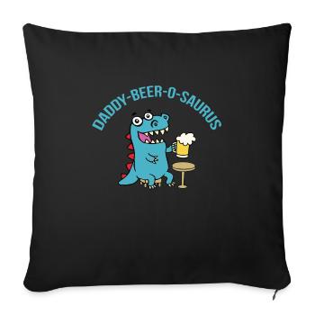 Father's Day gift for dad for Men's Day - Sofa pillowcase 17,3'' x 17,3'' (45 x 45 cm) - black - Front