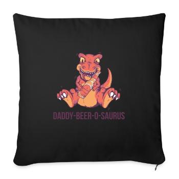 Father's Day gift for dad for Men's Day - Sofa pillowcase 17,3'' x 17,3'' (45 x 45 cm) - black - Front