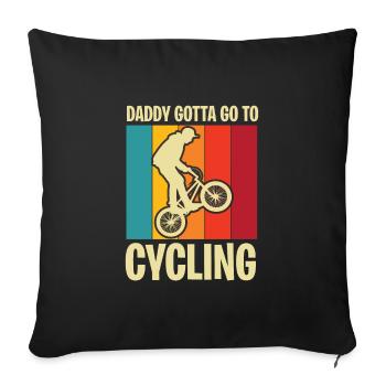 Cadeau de fête des pères pour papa pour la fête des pères - Housse de coussin décorative 45 x 45 cm - noir - Devant